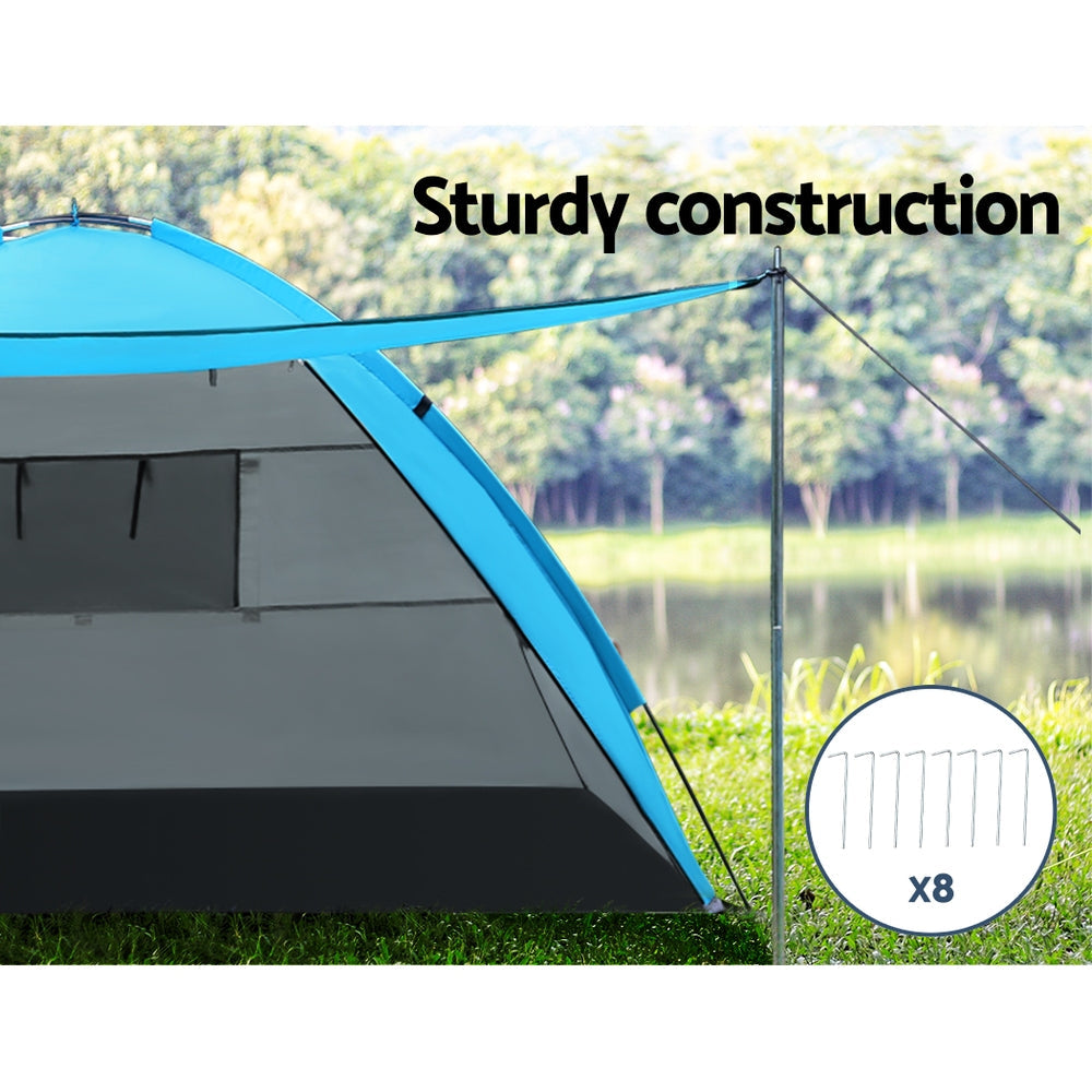 NNEDSZ Camping Tent Beach Tents Hiking Sun Shade Shelter Fishing 2-4 Person